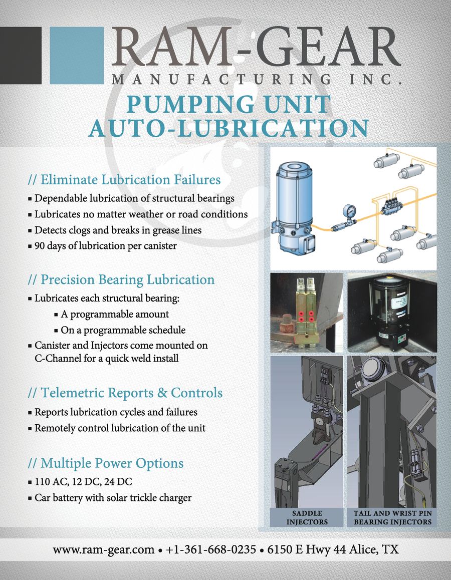 Pumping Unit Auto-Lubrication