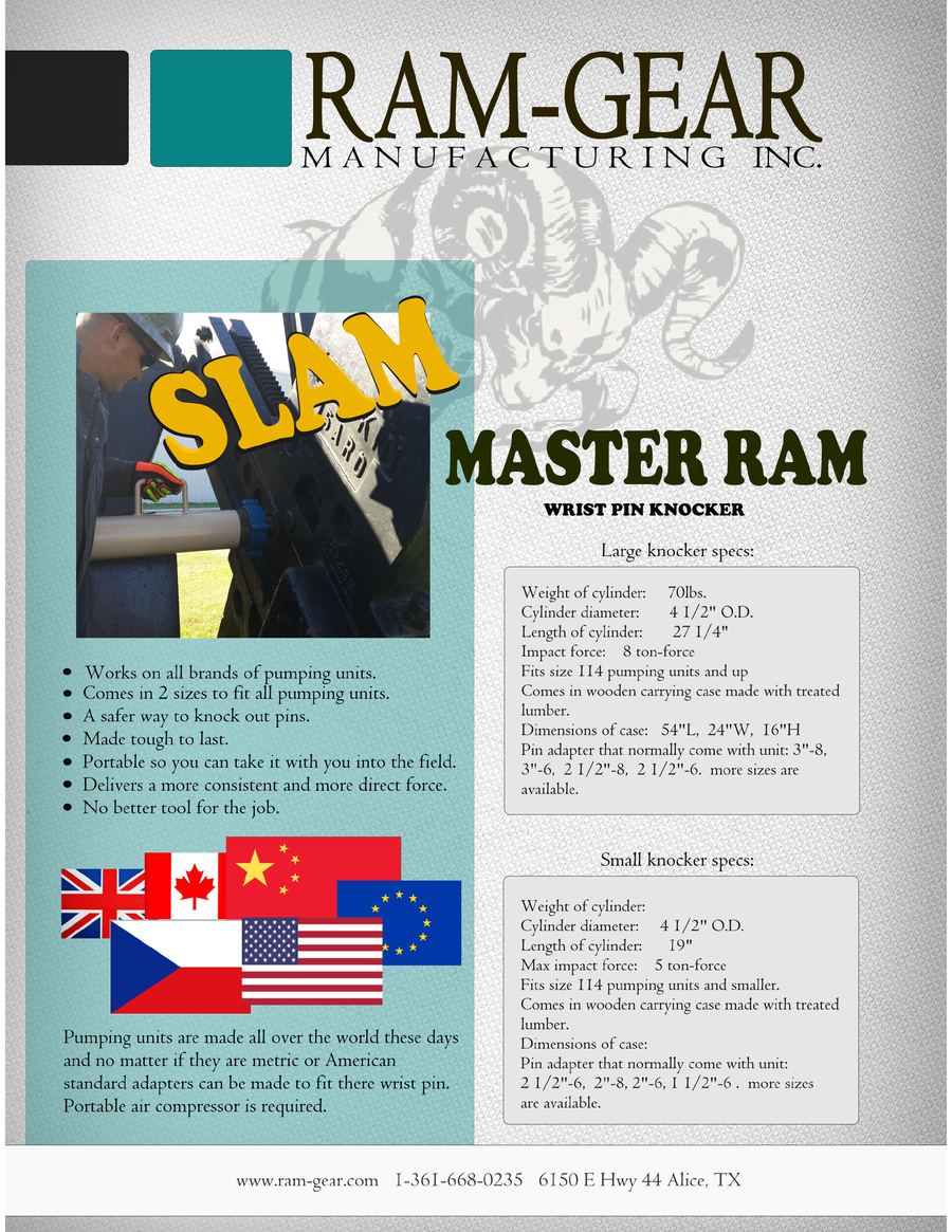 Slam Master Ram wrist pin knocker